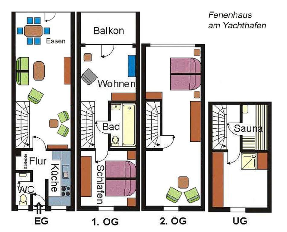 Ferienhaus Suedblick Am Yachthafen Breege Zewnętrze zdjęcie